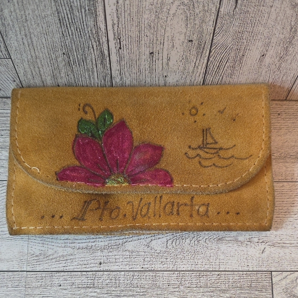 Tan Floral Women's Clutch